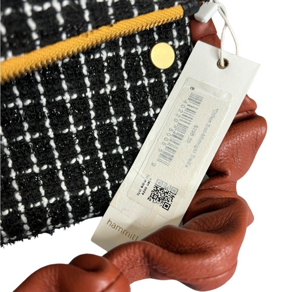 EUC Dillion Small Crossbody Limited Edition Midnight Trellis Brushed Gold Tone - Picture 5 of 17